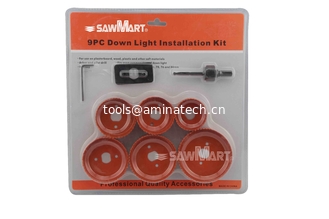 Китай 9PC Down Light Installation Kit-hole saw set поставщик
