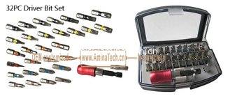Китай 32PC Driver Bit Set,Screwing tool,Bit Set,Size:105X71X45mm,Package Box,Screwing Tool,More Discount поставщик