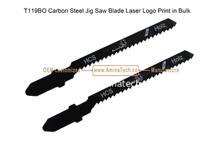 Китай T119BO Carbon Jig Saw Blade Лазерный логотип печатается в больших размерах:75mmX6x12T, резка древесины, резистовое лезвие поставщик