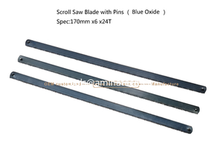 Китай Scroll Saw Blade with Pins （Blue Oxide）Spec:170mmx6x24T Cutting wood,Plastic,Low-hardness metal поставщик