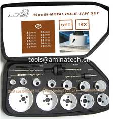 Китай 16PC Bi-Metal Hole Saw Kit,Power Tools,Drill Bits поставщик