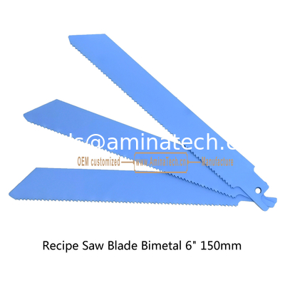 Recip Saw Blade M2 Bimetal 6" 150mm 14TPI для резки стальных труб, металлических листов и твердой древесины поставщик