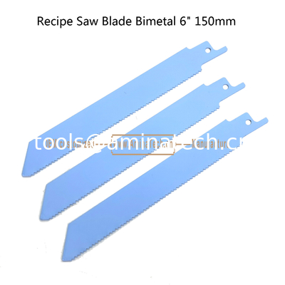 Recip Saw Blade M2 Bimetal 6" 150mm 14TPI для резки стальных труб, металлических листов и твердой древесины поставщик