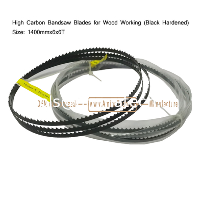 High Carbon Bandsaw Blades for Wood Working (Black Hardened) Size:1400mmx6x6T поставщик