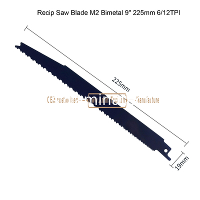 Пильное полотно для сабельной пилы M2 Bi-Metal 9" 225 мм 6/12 TPI, Сабельная пила, Электроинструменты поставщик