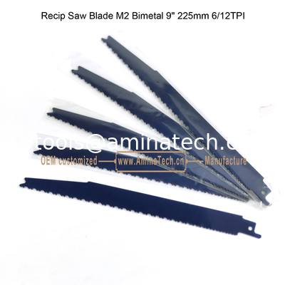 Пильное полотно для сабельной пилы M2 Bi-Metal 9" 225 мм 6/12 TPI, Сабельная пила, Электроинструменты поставщик