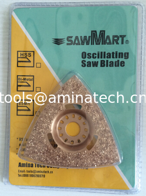 3-1/8" Triangular Carbide Rasp Multi Tool Blades Oscillating Saw поставщик