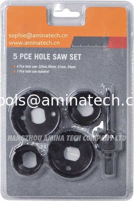 1-1/4 In - 2-1/8 In Carbon Steel Hole Saw Set (5-Piece) поставщик