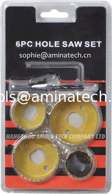 Carbon Hole Saw Set with Mandrel (6-Piece) поставщик