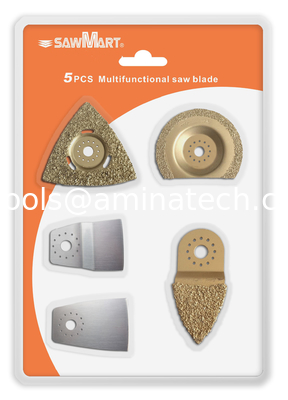 5 Piece Oscillating Tool Uni-Fit Tile Blades for Fein Multimaster, Bosch, Rigid поставщик