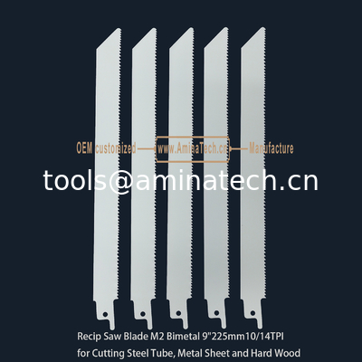 Пильное полотно для сабельной пилы M2 Bi-Metal 9" 225 мм 10/14 TPI, Сабельная, Обратный зуб поставщик