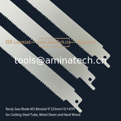 Пильное полотно для сабельной пилы M2 Bi-Metal 9" 225 мм 10/14 TPI, Сабельная, Обратный зуб поставщик