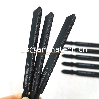 Tungsten Carbide Gritted Jig Saw Blade T-Shapc in Bulk 100mmX75x8,Grind tiles and clean up crevices,Reciprocating  Saw поставщик