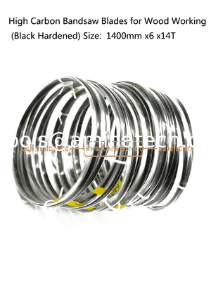 Aminatech High Carbon Bandsaw Blades for Wood Working (Black Hardened) Size:  1400/1425mm X6 X14T поставщик