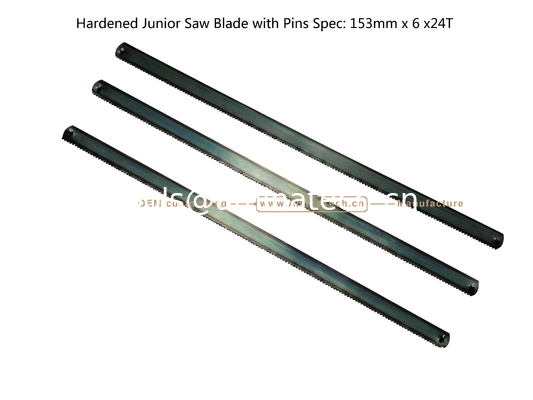 Hardened Junior Saw Blade with Pins Spec: 153mmx6x24T Cutting wood,Plastic,Low-hardness metal поставщик