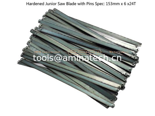 Hardened Junior Saw Blade with Pins Spec: 153mmx6x24T Cutting wood,Plastic,Low-hardness metal поставщик
