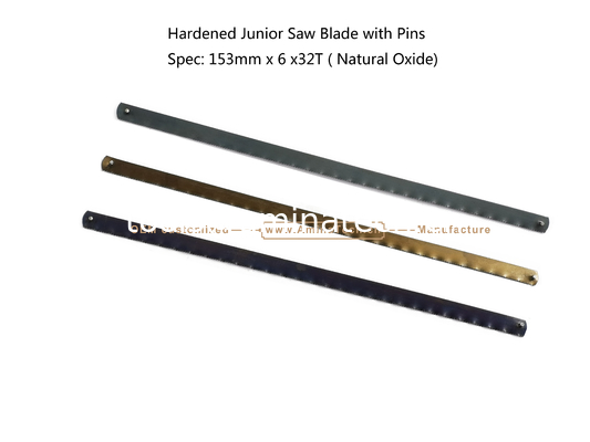 Hardened Junior Saw Blade with Pins Spec: 153mmx6x32T ( Natural Oxide) Cutting wood,Plastic,Low-hardness metal поставщик