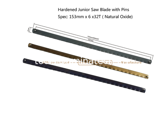 Hardened Junior Saw Blade with Pins Spec: 153mmx6x32T ( Natural Oxide) Cutting wood,Plastic,Low-hardness metal поставщик