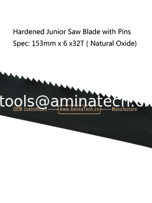 Hardened Junior Saw Blade with Pins Spec: 153mmx6x32T ( Natural Oxide) Cutting wood,Plastic,Low-hardness metal поставщик