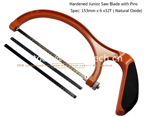 Hardened Junior Saw Blade with Pins Spec: 153mmx6x32T ( Natural Oxide) Cutting wood,Plastic,Low-hardness metal поставщик
