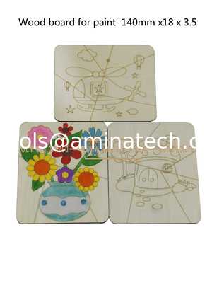 Aminatech  Wood board for paint  140mm x18x3.5 The one-side drawing design Elm board поставщик