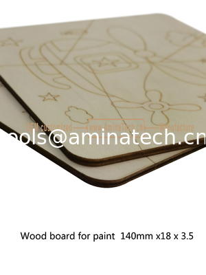 Aminatech  Wood board for paint  140mm x18x3.5 The one-side drawing design Elm board поставщик