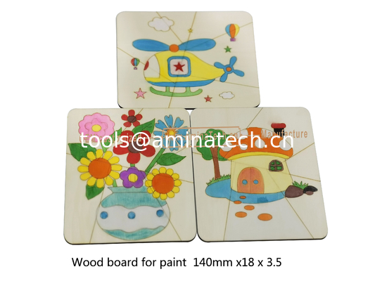 Aminatech  Wood board for paint  140mm x18x3.5 The one-side drawing design Elm board поставщик