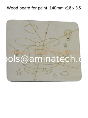 Aminatech  Wood board for paint  140mm x18x3.5 The one-side drawing design Elm board поставщик