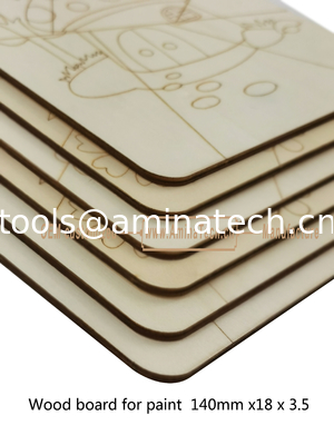Aminatech  Wood board for paint  140mm x18x3.5 The one-side drawing design Elm board поставщик