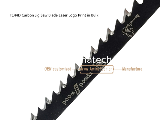 T144D Carbon Jig Saw Blade Laser Logo Print in Bulk size:100mmx8x6T, Cutting Wood,Reciprocating Saw Blade поставщик