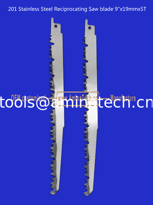 201 Stainless Steel Reciprocating Saw blade 9"x19mmx5T Cutting Wood,Bamboo,Plastic,Frozen Meat,Bones поставщик