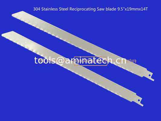 304 Stainless Steel Reciprocating Saw blade 9.5"x19mmx14T,Cutting Wood,Bamboo,Plastic,Frozen Meat,Bones, Metal поставщик