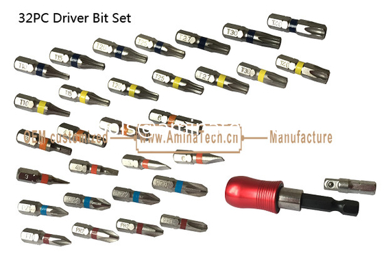 32PC Driver Bit Set,Screwing tool,Bit Set,Size:105X71X45mm,Package Box,Screwing Tool,More Discount поставщик
