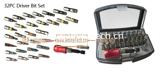 32PC Driver Bit Set,Screwing tool,Bit Set,Size:105X71X45mm,Package Box,Screwing Tool,More Discount поставщик