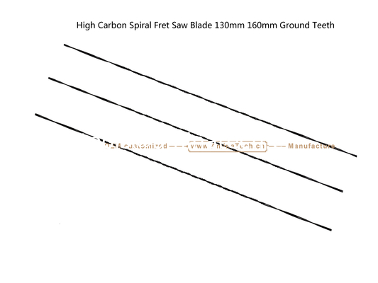 High Carbon Spiral Fret Saw Blade 130mm 160mm Ground Teeth,Carving Hole on Wood or PVA for Ads поставщик