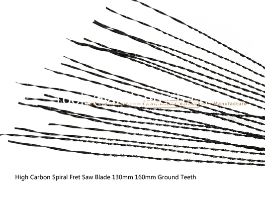 High Carbon Spiral Fret Saw Blade 130mm 160mm Ground Teeth,Carving Hole on Wood or PVA for Ads поставщик