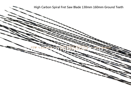High Carbon Spiral Fret Saw Blade 130mm 160mm Ground Teeth,Carving Hole on Wood or PVA for Ads поставщик