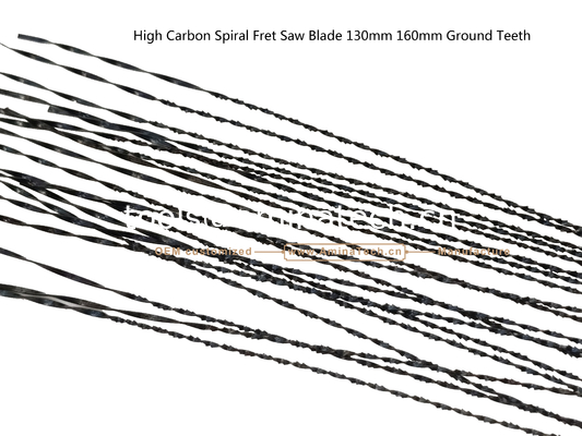 High Carbon Spiral Fret Saw Blade 130mm 160mm Ground Teeth,Carving Hole on Wood or PVA for Ads поставщик