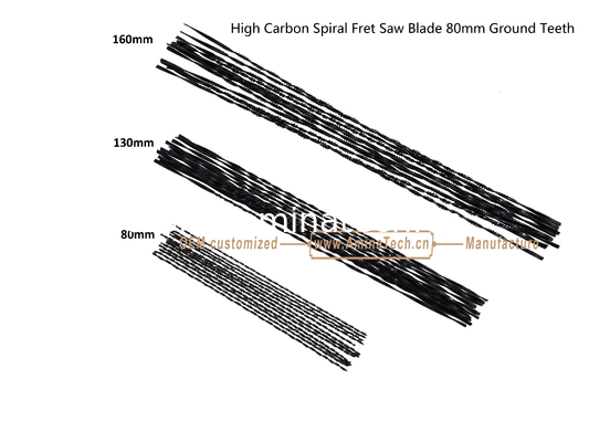 High Carbon Spiral Fret Saw Blade 80mm Ground Teeth,Power Cut for Carton Moulder, Carving Hole on Wood or PVA поставщик
