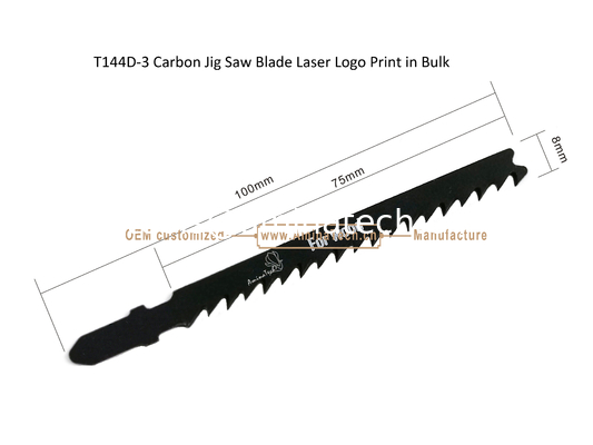 T144D-3 Carbon Jig Saw Blade Laser Logo Print in Bulk,Size:100mmx8x6T,Cutting Woods,Reciprocating Saw Blade поставщик