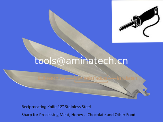 Reciprocating Knife 12" Stainless Steel Sharp for Processing Meat, Honey，Chocolate and Other Food,Power Tools поставщик