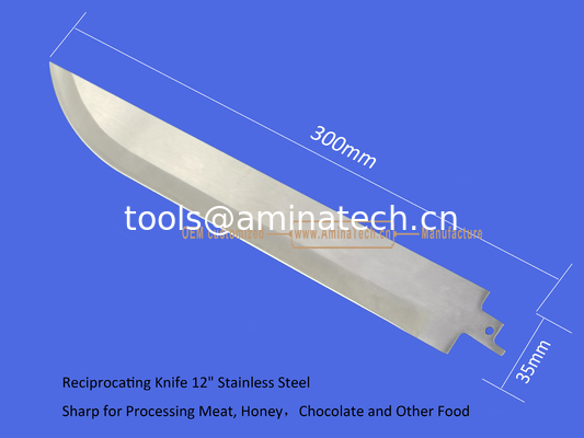 Reciprocating Knife 12" Stainless Steel Sharp for Processing Meat, Honey，Chocolate and Other Food,Power Tools поставщик