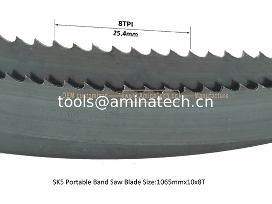 SK5 Portable Band Saw Blade Size:1065mmx10x8T поставщик