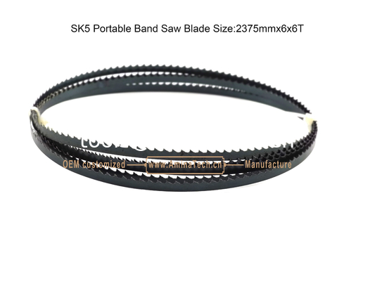 Размер полотна для ленточной пилы SK5 Portable: 2375 мм x 6 мм x 6T, для резки как дерева, так и мягкого металла поставщик