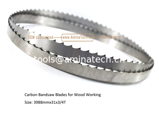 Carbon Band Saw Blades for Wood Working Size: 3988mmx31x3/4T,Cutting Wlood поставщик