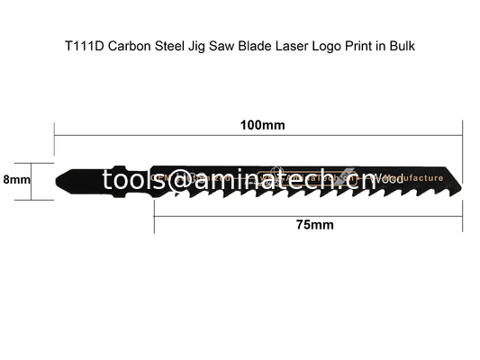 T111D Carbon Jig Saw Blade Лазерный логотип печатается в больших размерах: 100mmx8x6T поставщик