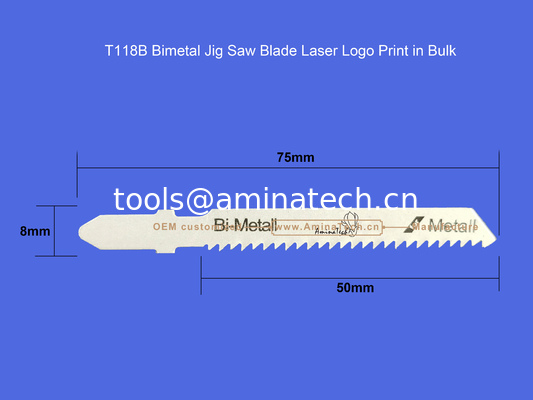 T118B Биметалл Jig Saw Blade Лейзерный логотип печатается оптом, Реципроцирующий лезвие пилы, Электроинструменты поставщик