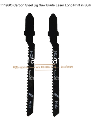 T119BO Carbon Jig Saw Blade Лазерный логотип печатается в больших размерах:75mmX6x12T, резка древесины, резистовое лезвие поставщик