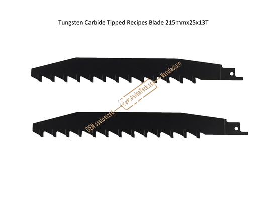 Tungsten Carbide Tipped Recipes Blade 215mmx25x13T,Reciprocating,Power Tools поставщик