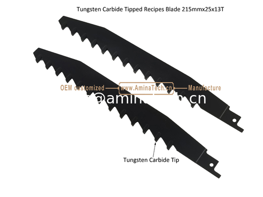 Tungsten Carbide Tipped Recipes Blade 215mmx25x13T,Reciprocating,Power Tools поставщик